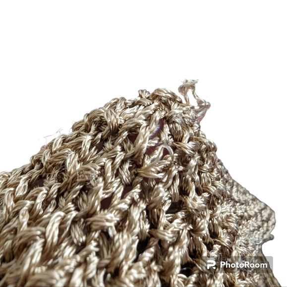 Eileen Fisher gold knit top sz L - Picture 5 of 9